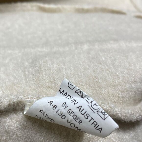 Vtg Geiger Cardigan Sweater Blazer Womens 40 Jacket Wool Linen Austria Cottage - Picture 16 of 16